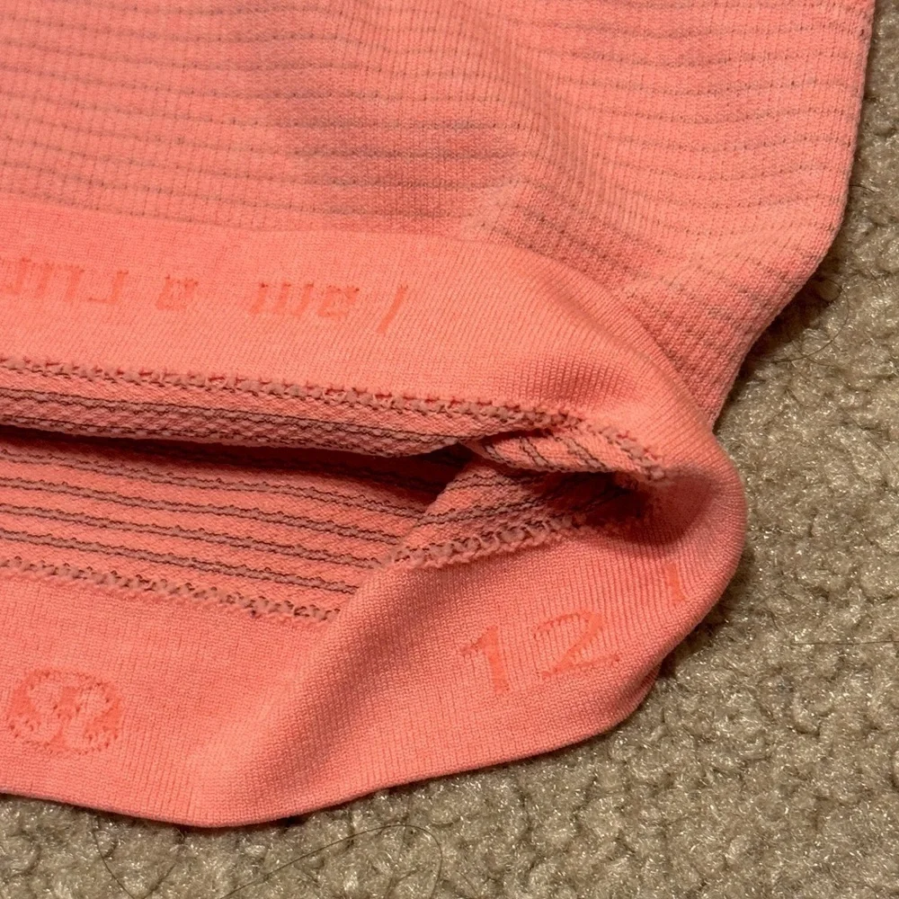 Lululemon Swiftly Tech Tank Top Size 12 Coral Orange